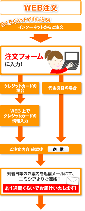 web注文の流れ